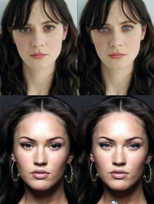 Do blue eyes make people seem more attractive to you?