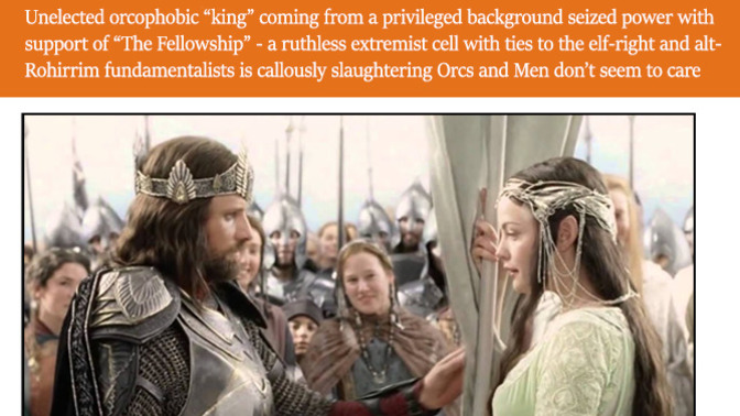 Are Orcs the victims of Orcphobic Racism from Elves, Men and Dwarves?