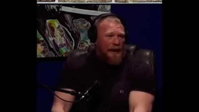 Brock Lesnar said in an interview with Pac McAfee that he gets nervous in front of crowds. How is it so when he walked into multiple?