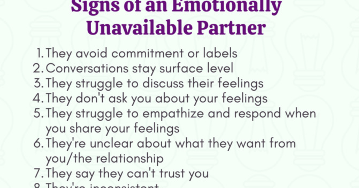 Do you think you are more emotionally unavailable or emotionally ...