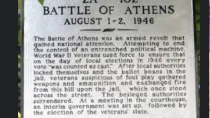 Anyone hear of the Battle of Athens?