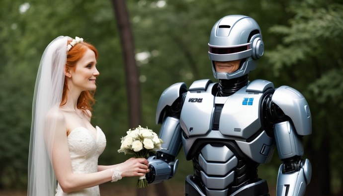 If your partner was a cop and got badly injured so they had to become robocop from then on, could you still love them?