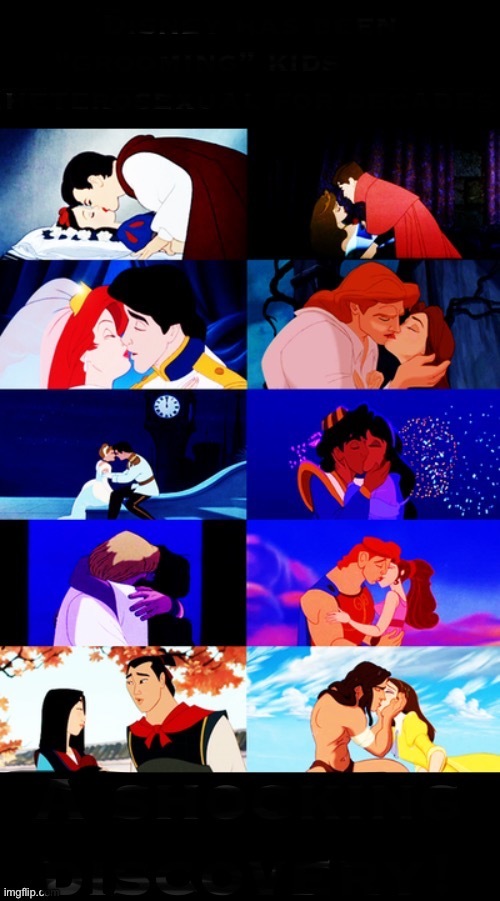 How do you feel about a couple kissing in kids movies?