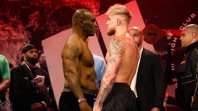 Can Current Mike Tyson beat Jake Paul in an *actual* boxing match on intimidation factor alone?