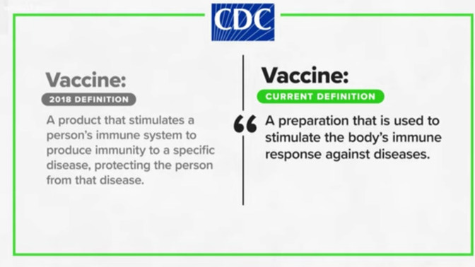 Yes, the CDC DID change the definition of vaccines! Thoughts?