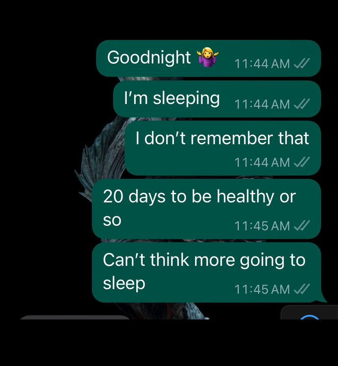 Do you think while you’re sleeping?