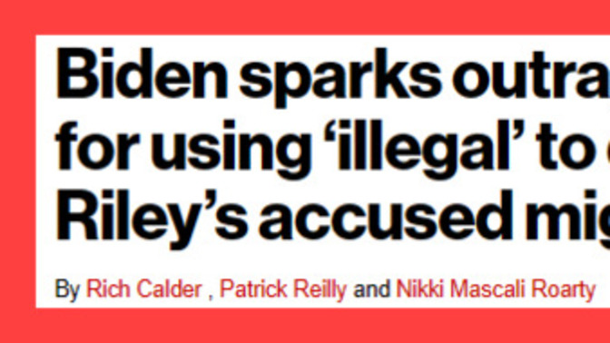 Why did Biden apologize to the illegal who murdered Laken Riley for calling him an "illegal" but not to Laken's family for calling her the wrong name?