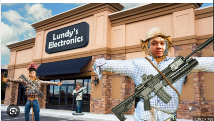 Kathy brought in the National Guard, but she thinks the rifles look too scary. My God! Wasnt that the whole point? LMAO?
