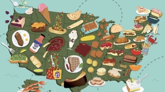 What food do you think would represent each U. S. state?
