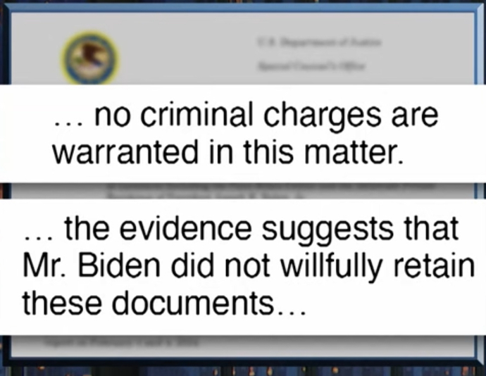 So…. you guys see the difference in the Stolen Documents cases, right?