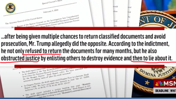 So…. you guys see the difference in the Stolen Documents cases, right?