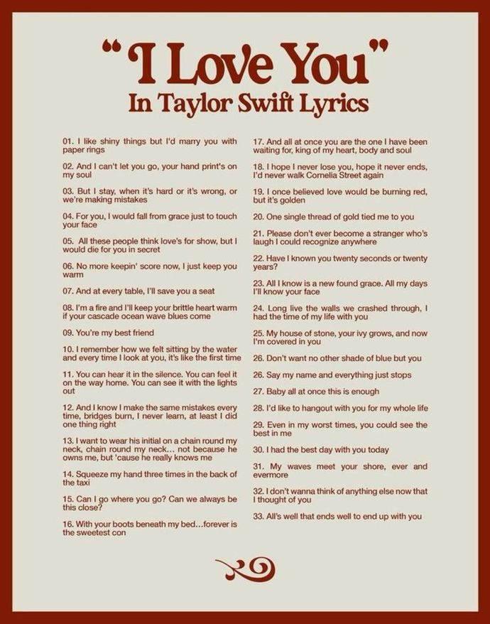 Which Taylor Swifts I Love You lyrics are you?