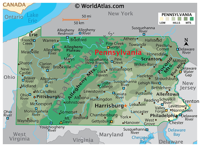 What do you think of the state of Pennsylvania?