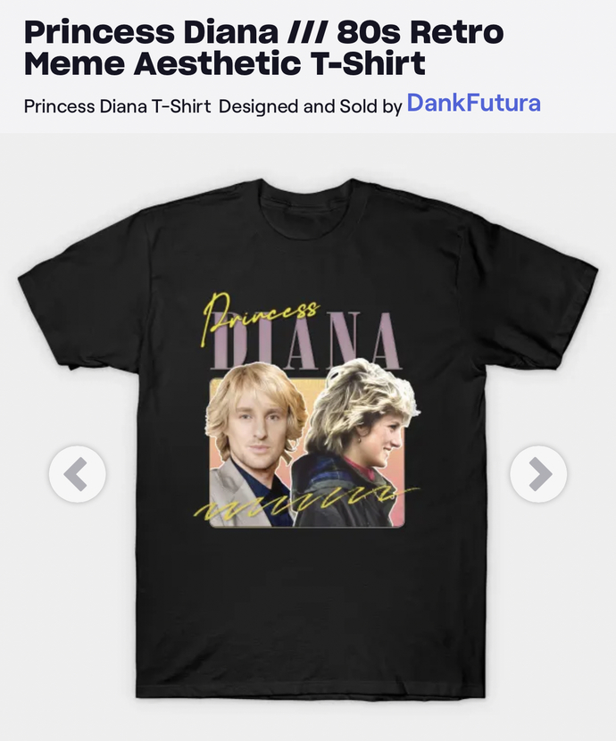 I don’t know who got done dirtier here, Princess Di or Owen Wilson💀💀💀