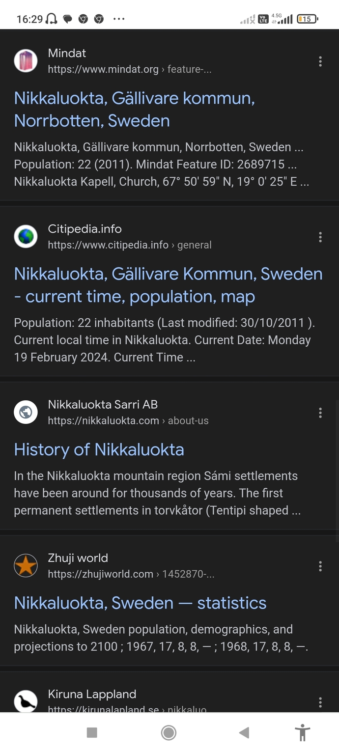 How is there a 22 number populated place in sweden?