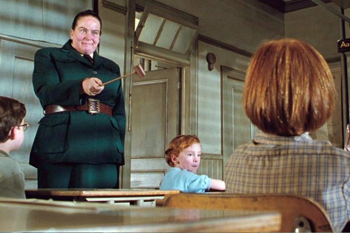 Miss Trunchbull from the movie Matilda.