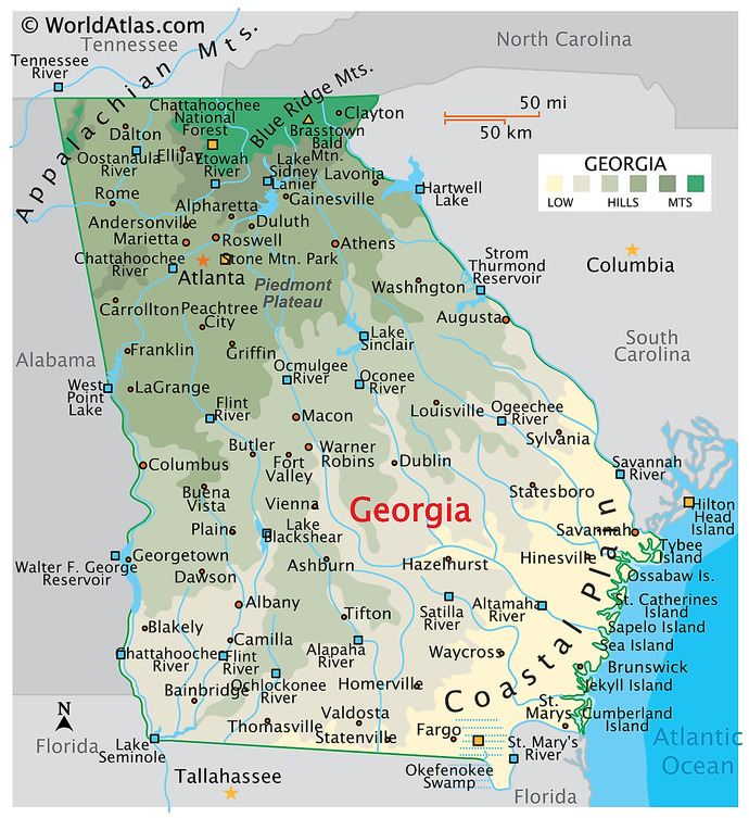 What do you think of the U. S. state of Georgia?