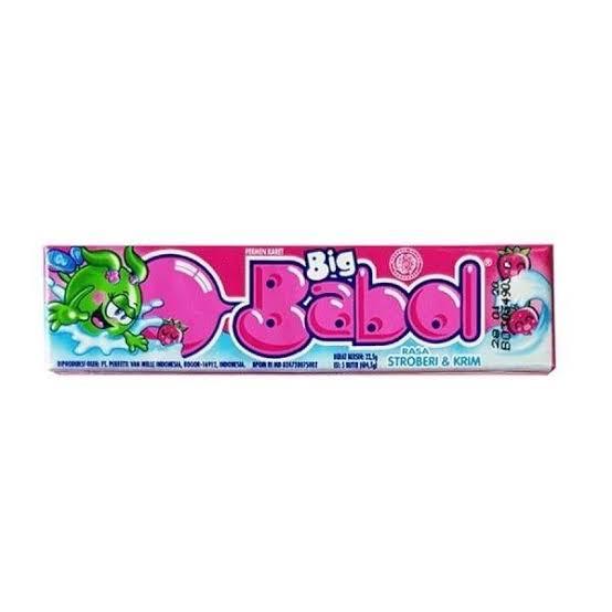 Big Babol, strawberry & cream