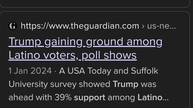 Why are more and more latino supporting trump?