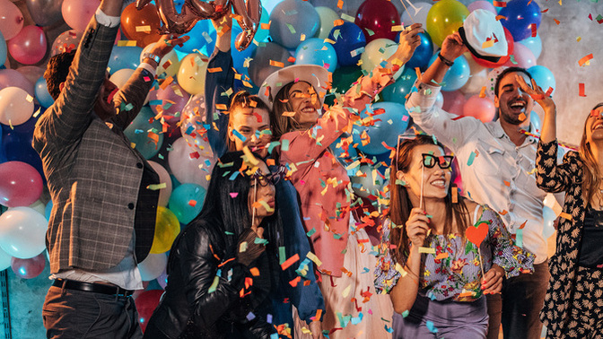 When a Man starts a conversation with the words: 'I think I need to party some more'?