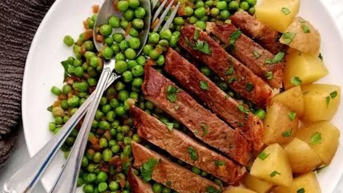 Chicken and Peas or Beef and Peas?