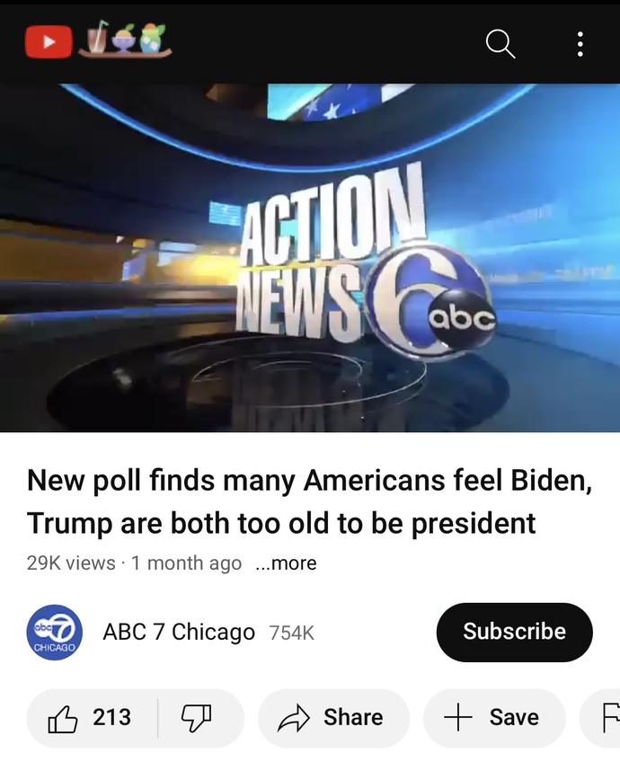 Do you think Donald Trump and Joe Biden are too old to be President?