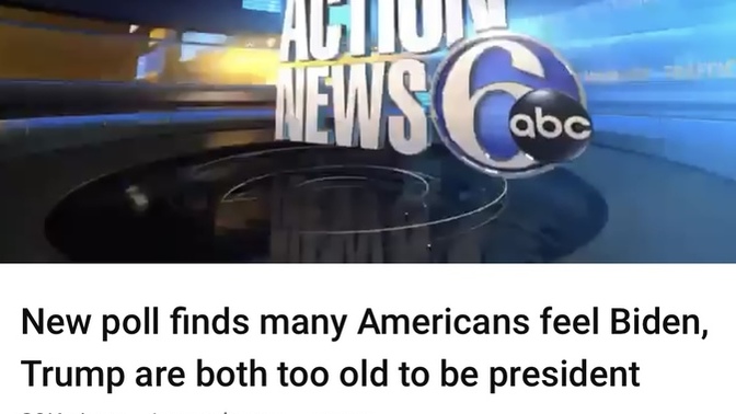 Do you think Donald Trump and Joe Biden are too old to be President?