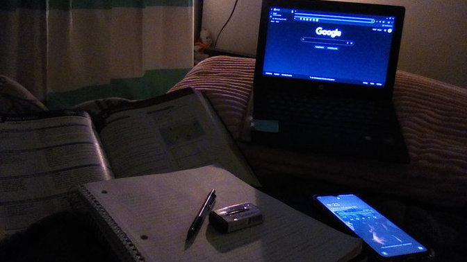 Is my "homework night" the vibe?