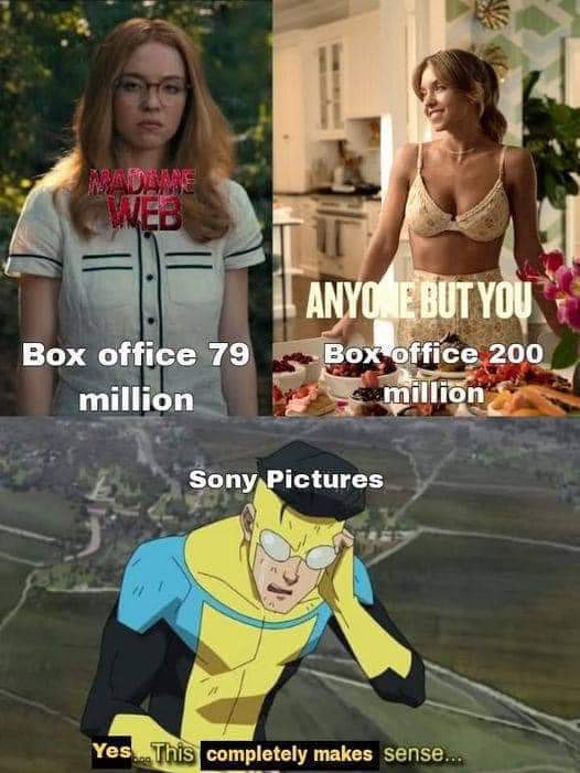 What one thing could have been done so that Madame Web did as well as Anyone but you in theatres?