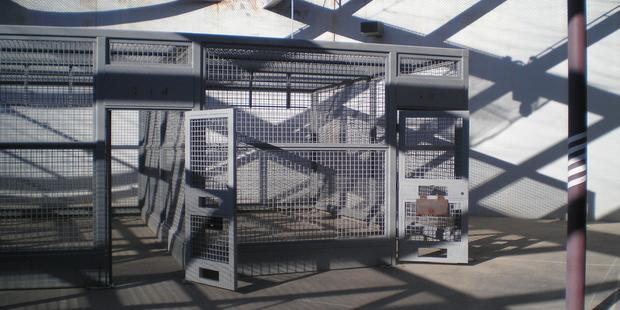 One hour a day in this cage for the many prisoners in Solitary called Ad Seg (Administrative Segregation)