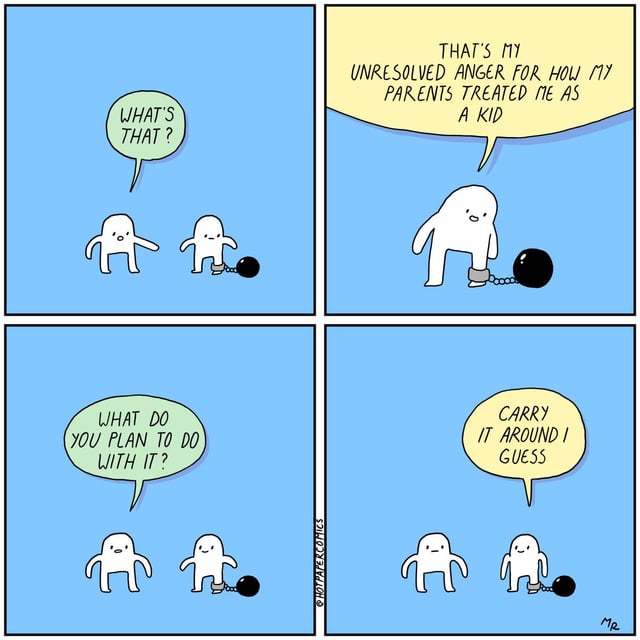 Do you ever have emotional things that are really hard to let go?