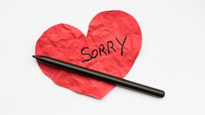 If apologizing is a sign of guilt, in what situation would you refuse to apologize to someone?
