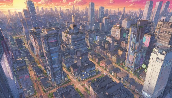 Ai generated image based on the prompt "big city"