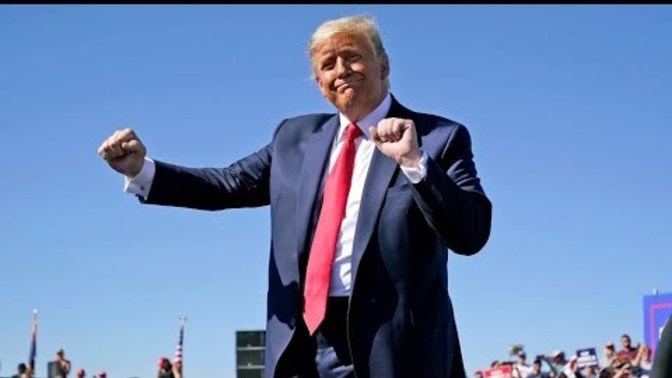 With Trump dancing to the gay anthem of The Village People's "YMCA", will Trump finally come out of the closet in support of LGBTQ?