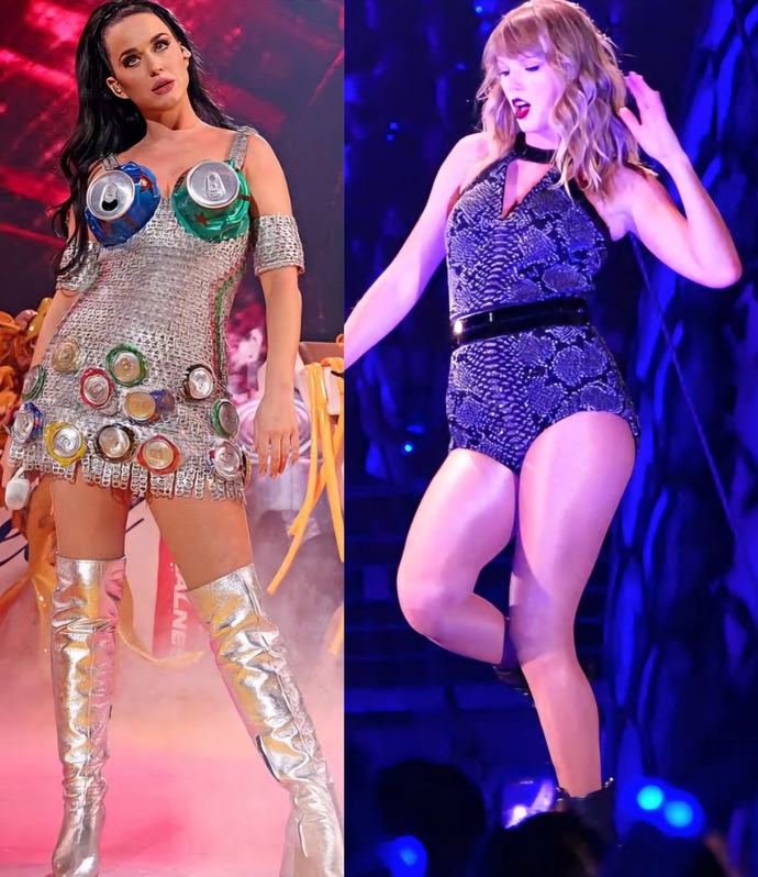 Who is thicker and heavier currently, Taylor Swift or Katy Perry?
