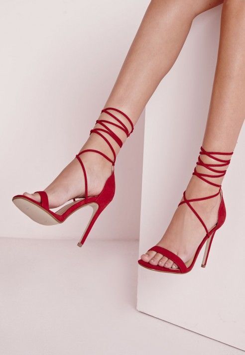 which red high heels would look best on you?