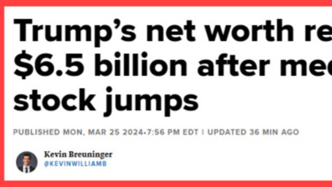 The more the Democrats try to destroy President Trump the richer and more powerful he gets. Isn't that exactly what we need in a president now?