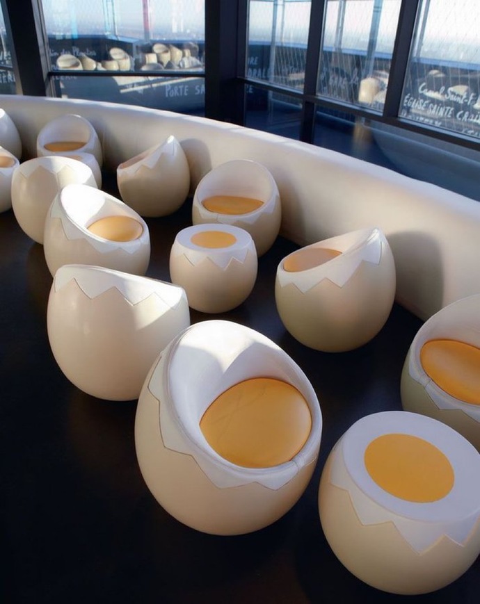 Boiled egg chair: Yay or nay?