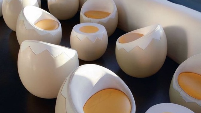 Boiled egg chair: Yay or nay?
