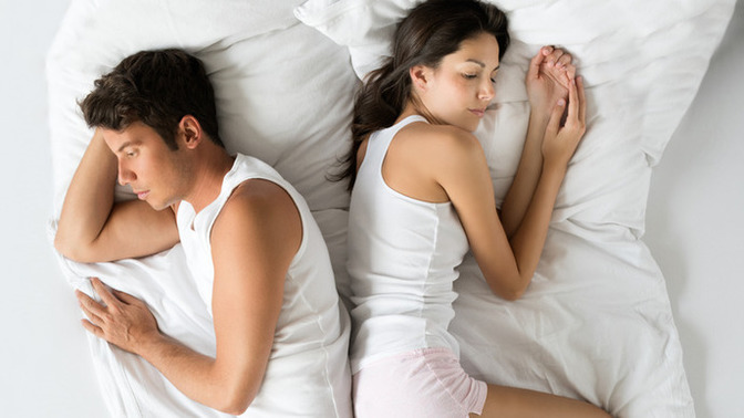 We broke up but still sleep in the same bed. Is it okay?