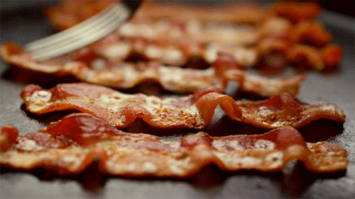 How can you tell when bacon is ready/cooked?