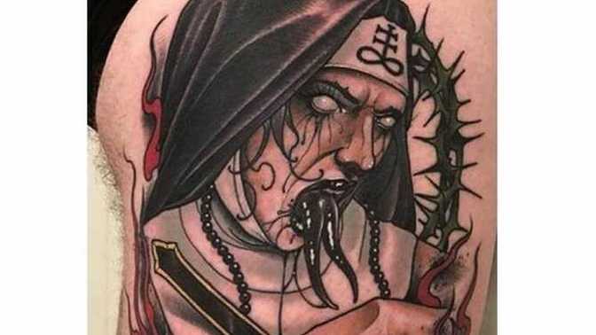 What do you think about this evil nun tattoo?