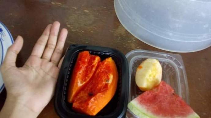 I eat fruit every morning papaya, watermelon, apple, grapes etc sometimes just apple whatever is available