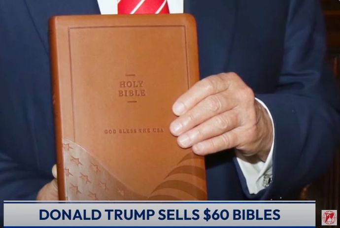 If you caught your partner buying Trumps $60 bible what would you think?