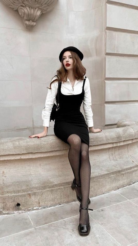 which outfit gives the most femme fatale vibes?