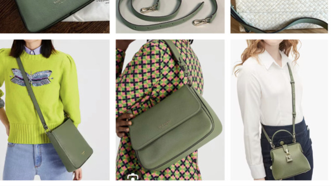 Which green bag is nicer for summer dresses?