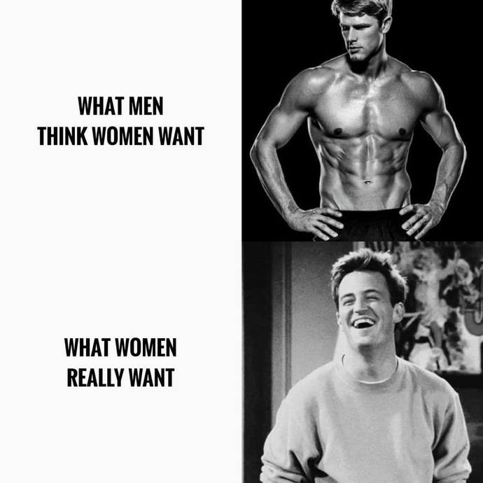 All men are ugly all women are beautiful?