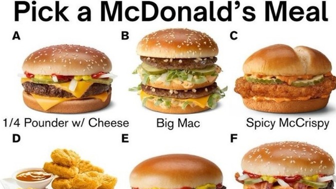 Pick a McDonalds meal?
