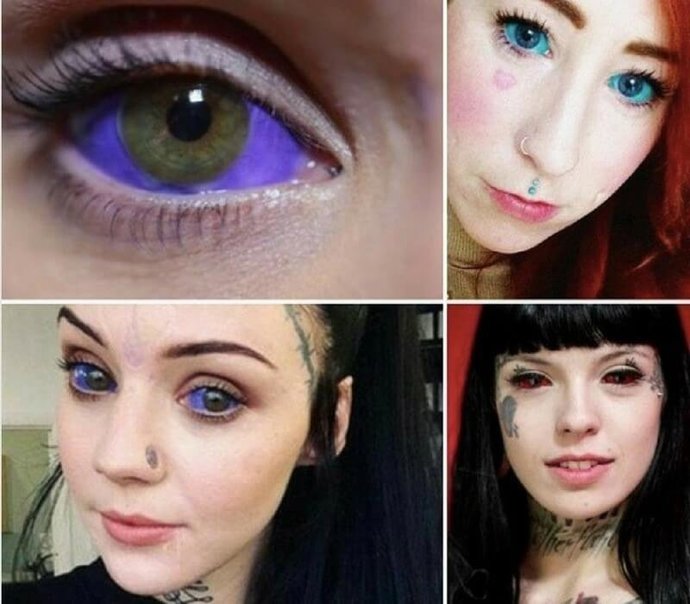 Tattooed eye