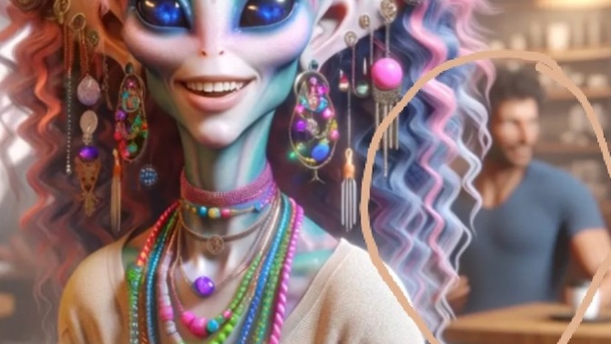 Is the guy sitting at the table behind Miss Galaxina none other than Love Doc. Brad?